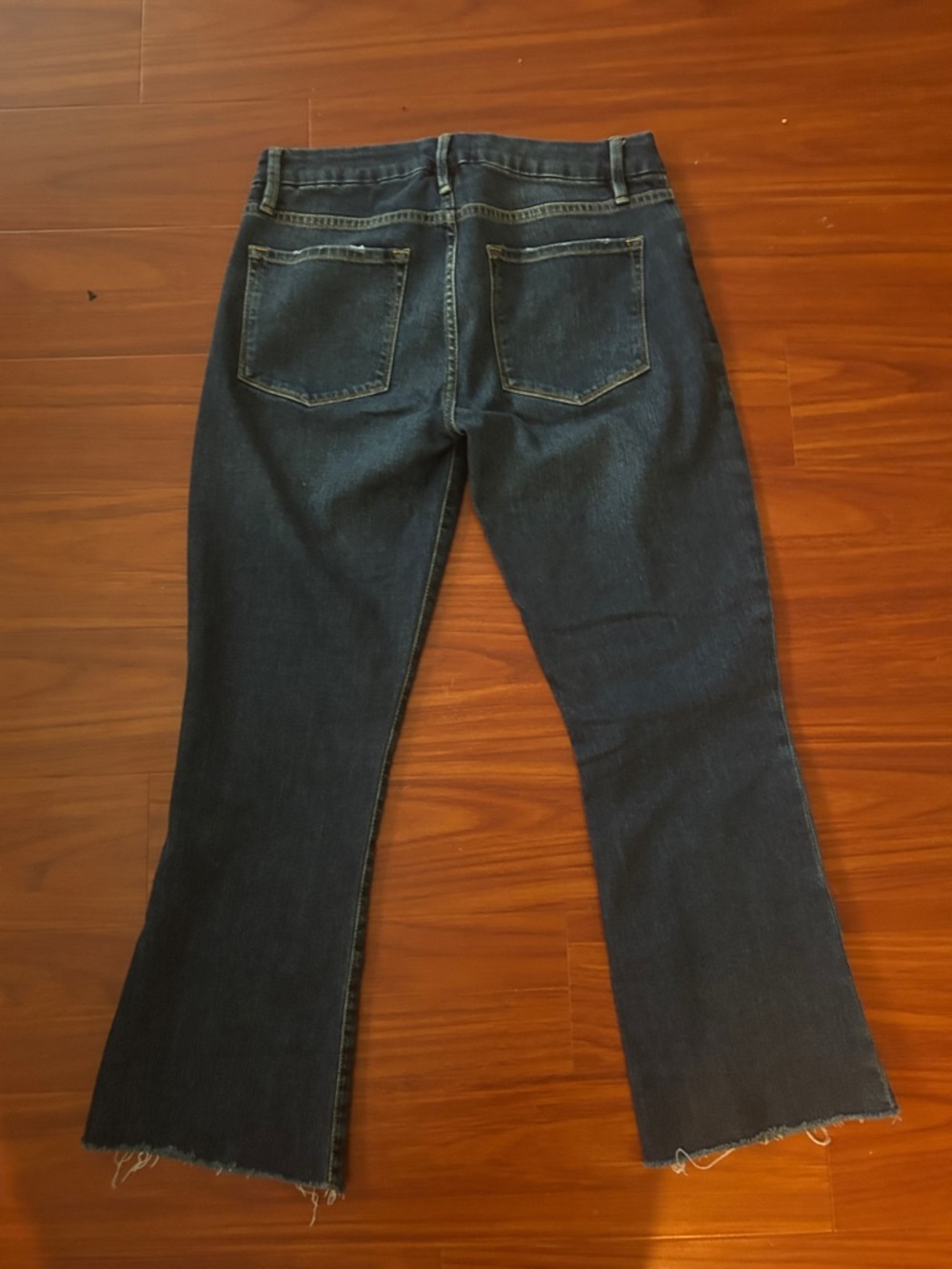 Frame Denim Dark Wash Cropped Ankle Jeans - Picture 4 of 5